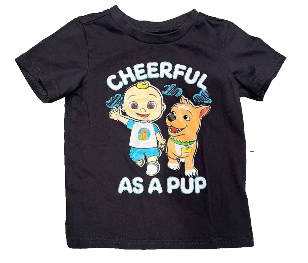 Cocomelon Baby cotton Boy T-Shirt Black 4 T A006081